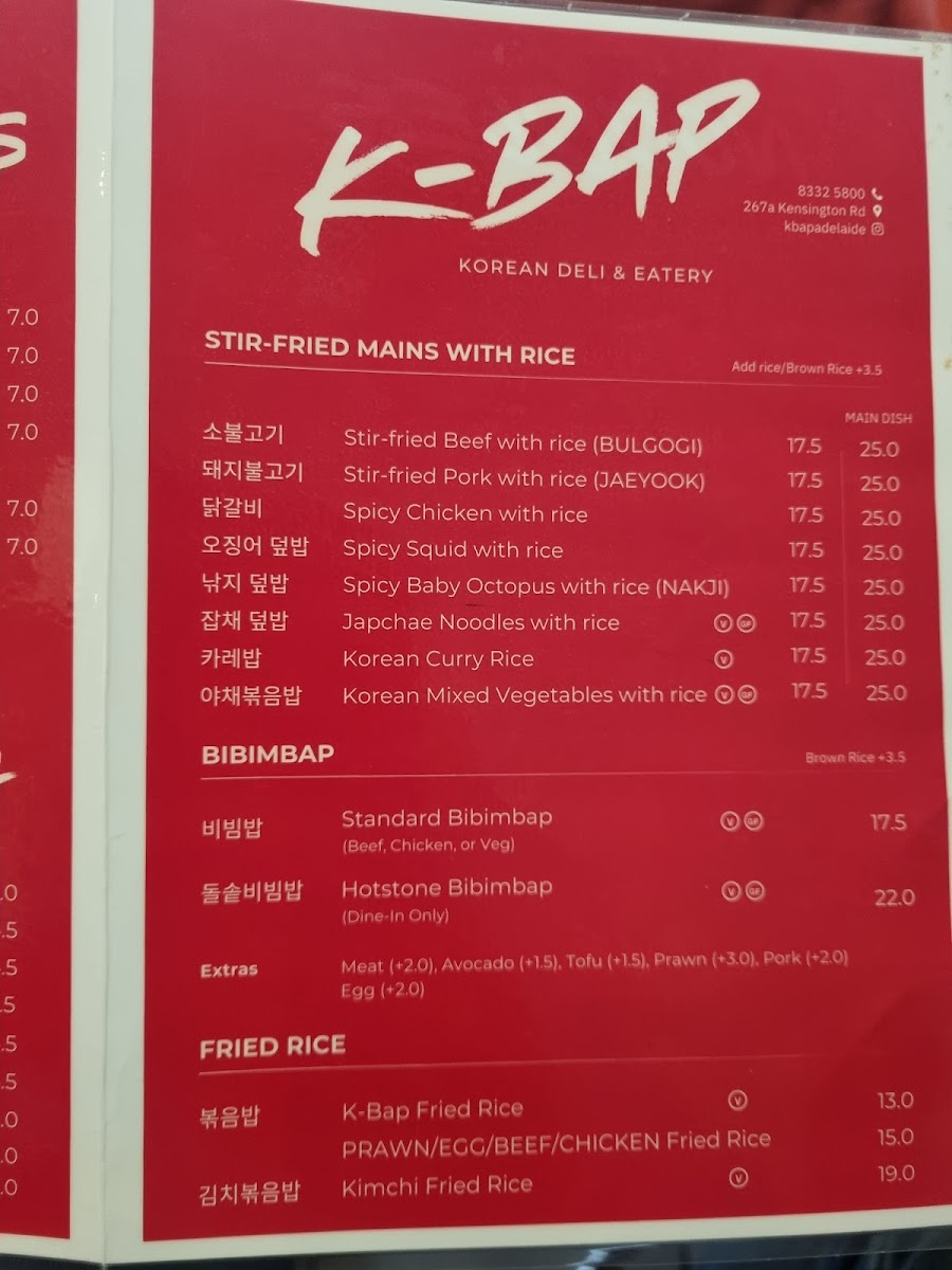 Menu K- Bap Korean Food-8